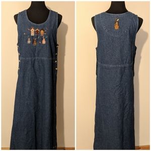 Vintage Bechamel fall cat dress size medium